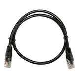 Patch Cord Glc 60 Centimetros Cat 5e Utp Rj45 Negro Ce-4615