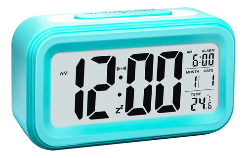 Reloj Despertador Snooze Light Calendario Temperatura Luz