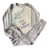 Pijama Tinkerbell Talla 14 Algodón Disney