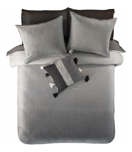 Funda Duvet Queensize / Mat Xl Londres  Gris / Negro Vianney