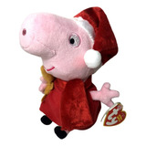 Edição De Natal - Boneca Pelúcia Pequena Peppa Pig Original