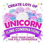 Kit De Slime Unicornio Suministros Brillantes Para Niños