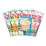 Pack 6 Churus Snack Cremoso Gatos / Ciao / Inaba/boxcatchile