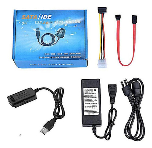 Cable Convertidor Sata A Usb / Ide A Usb Disco Duro 2.5/3.5