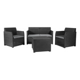 Juego De Sillones Toomax Artemide Set P/jardin/balcon 4 Pzs