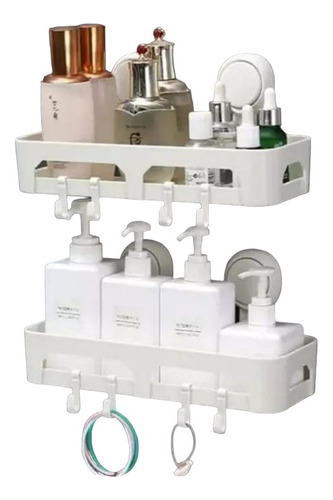 Organizador Repisa Estante Accesorio Ducha Baño Cocina Pared