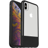 Funda Otterbox Clear Para iPhone XS Max Negro Brillante