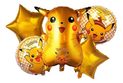Kit De Globos Pokémon Para Decoración De Cumpleaños Fiesta