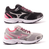 Kit  2 Pares Tenis Feminino Mizuno  Confortavel Frete Gratis