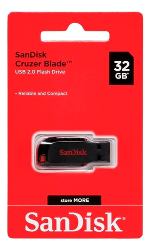 Pen Drive 32gb Cruzer Blade Sandisk Usb 2.0 Original 