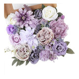  Combo De Flores Artificiales Moradas Para Eventos 