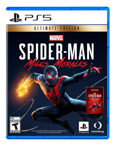 Marvel's Spider-man: Miles Morales  Marvel Ultimate Edition Sony Ps5 Físico
