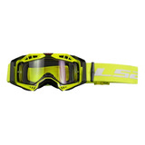 Antiparras Motocross Mx Ls2 Aura Lente Transparente Armazón Amarillo Talle Único