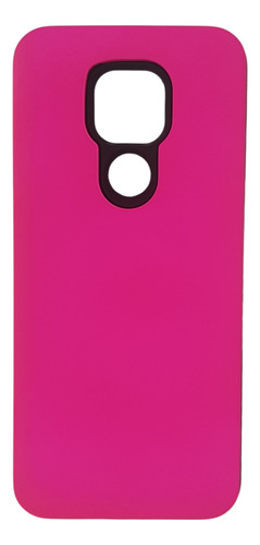 Funda Estuche Rígido Antigolpes Para Motorola G9 Play Fucsia