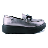 Zapato Para Dama Color Inox Manet 