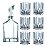 Juego De 6 Vasos De Whisky + Botellon Nachtmann Aspen 90025