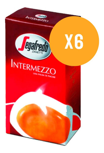 Cafe Molido Intermezzo X 250 G Segafredo X6 Zetta Bebidas