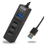 Hub Usb 3.0 2.0 Extensão 4 Portas Regua Computador Notebook