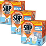 Repelente Elétrico Sbp 45 Noites Aparelho Refil 35ml (c/03)