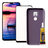 Tela Frontal Compatível Moto G9 Play + Case + Cola+ Película