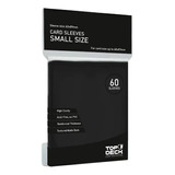 Protector De Cartas Tamaño Small Top Deck Negro (62x89)