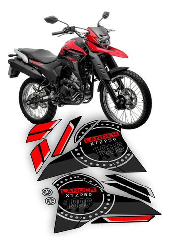 Kit Faixas Adesivos Yamaha Lander 250 2019 A 2024