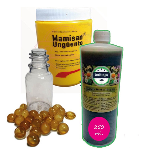 Jmk Natural | Kit 21 Perlas Mamisan Pfizer Y Posparto 250 Ml