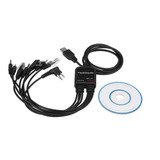 Cable De Programación Usb 8 En 1 Para Radio Kenwood/quanshen