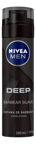 Espuma De Barbear Nivea Men Deep Carvão Ativado 200ml/194g