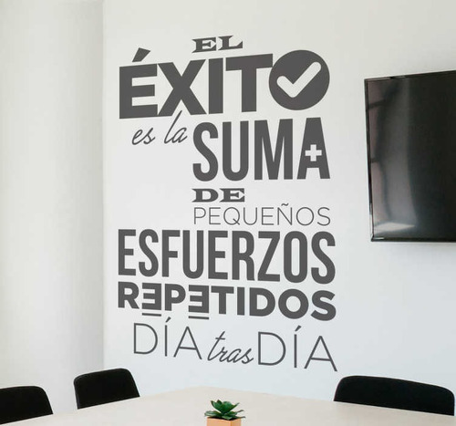 Adhesivo De Frases De Éxito Pared Vinil