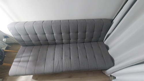 Futon Gris 180x86x81 Just Home Collection