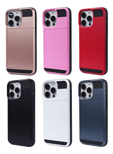 Funda Case Con Tarjetero Oculto Para iPhone Y Huawei