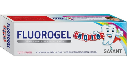 Gel Dental Fluorogel Chiquitos 60grs