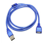 Extension Usb Macho Hembra 1.5m Xbox Webcam Laptop Impresora