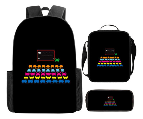 Bolsa Infantil Transfronteiriça Retro Game Student Bag Class