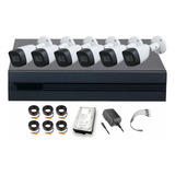 Dahua Kit De 6 Cámaras De Seguridad Metálicas Exterior Kitxvr5104hs4kli3-6ccc3 + Accesorios 5 Mp 3 Tb Micrófono Integrado Circuito Cerrado Facil Instalación Busqueda De Humanos Kitxvr5104hs4kli3 Cctv