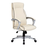 Silla Oficina Escritorio Gerencial Premium Newmo Color Beige