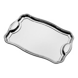 Bandeja Tramontina Classic Retangular Inox Alças 42 X 29 Cm