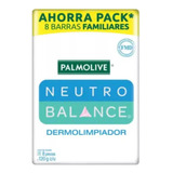 Jabón En Barra Palmolive Neutro Balance 8 Pzas De 120 G