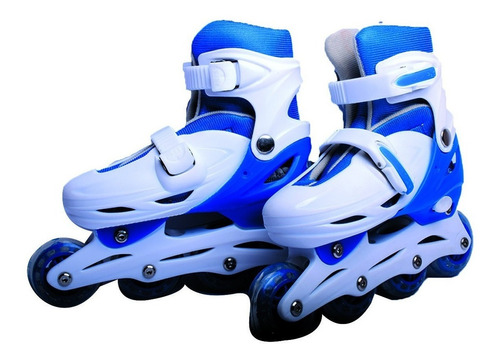 Rollers Patines En Linea Azul Extensibles Talle 31-34