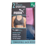 Brassier Sport Puma Mujer Pack 2 Convertible Dry Importado