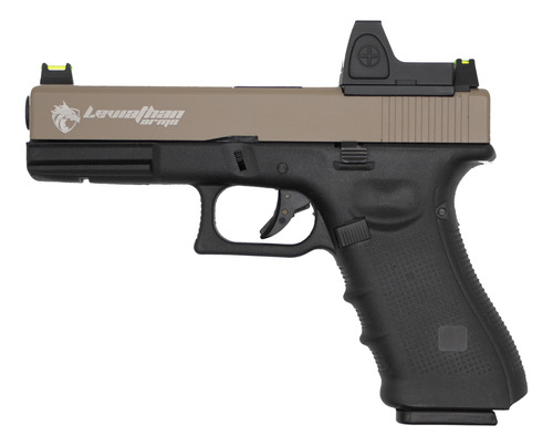 Pistola Airsoft Leviathan Arms P17 Tan/bk + Reddot / Redspot