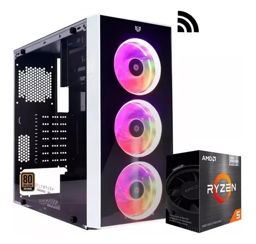 Pc Gamer Cpu Rgb Ryzen 5600g Ram 16 Gb Ddr4 2tb Radeon B550