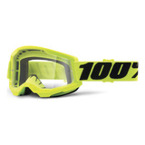100% Strata 2 - Gafas Protectoras Para Motocross Y Bicicleta