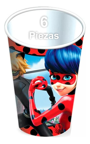 Vaso De 9 Onzas De Cartón Ladybug Miraculous - Lady77bug