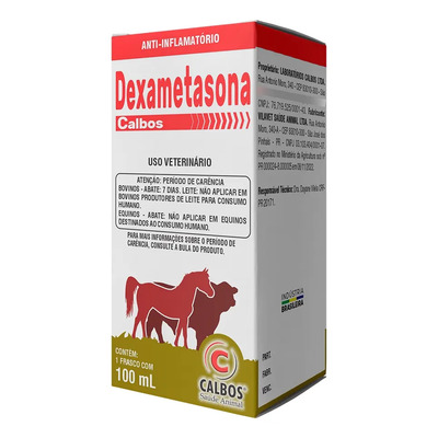 Dexametasona Calbos 100ml Anti inflamatório Injetável Bovinos Equinos | MercadoLivre