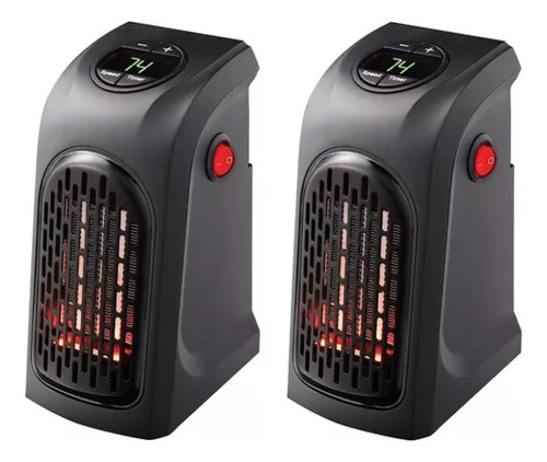 Pack X2 Calefactor Ambiental 400w Portatil