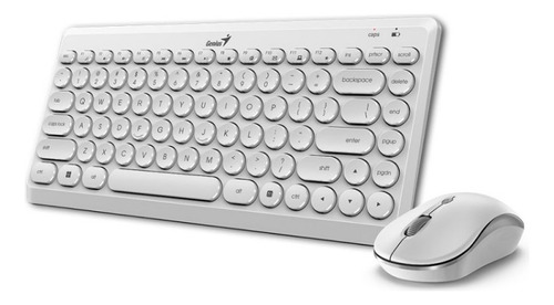 Teclado Mouse Blanco Inalambrico Genius Luxemate Q8000- 