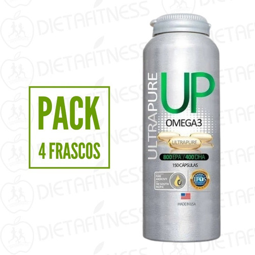 Omega 3 Up Pack 4 Frascos 150 Cap Newscience Dietafitness
