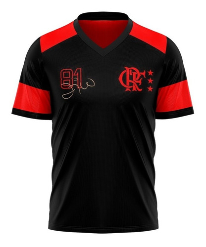 Camiseta Masculina Flamengo Nova Zico Retro Em Dry Max Mengo